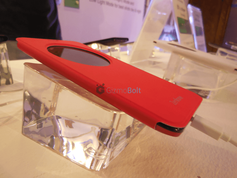 Asus Zenfone 2 view flip cover deluxe - Red Color