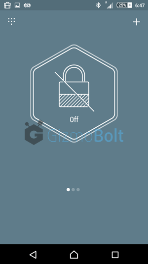 Unlock profiles in Hexlock app