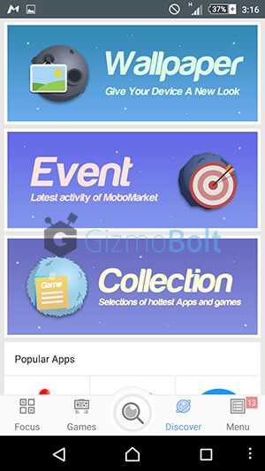 MoboMarket Android app
