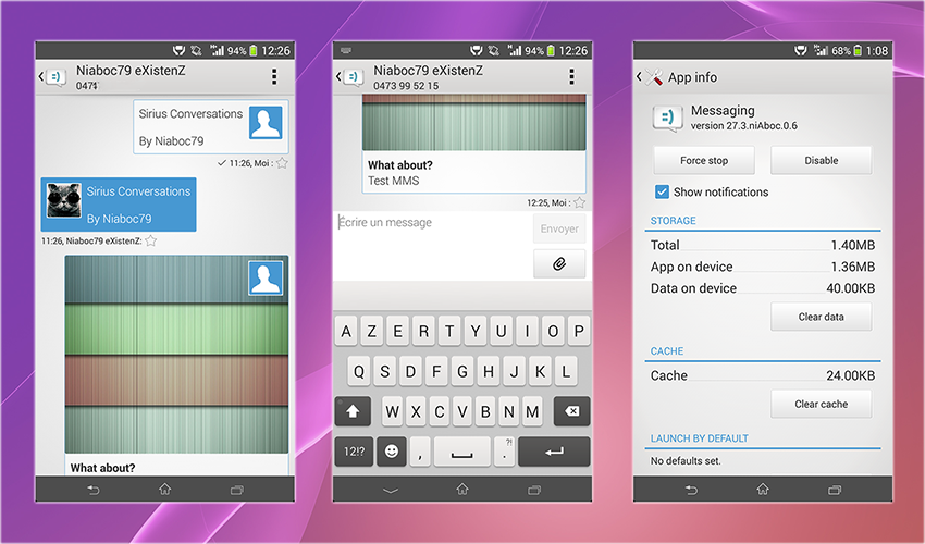 Install Xperia Z2 Message, Clock, Email, Calendar app ...