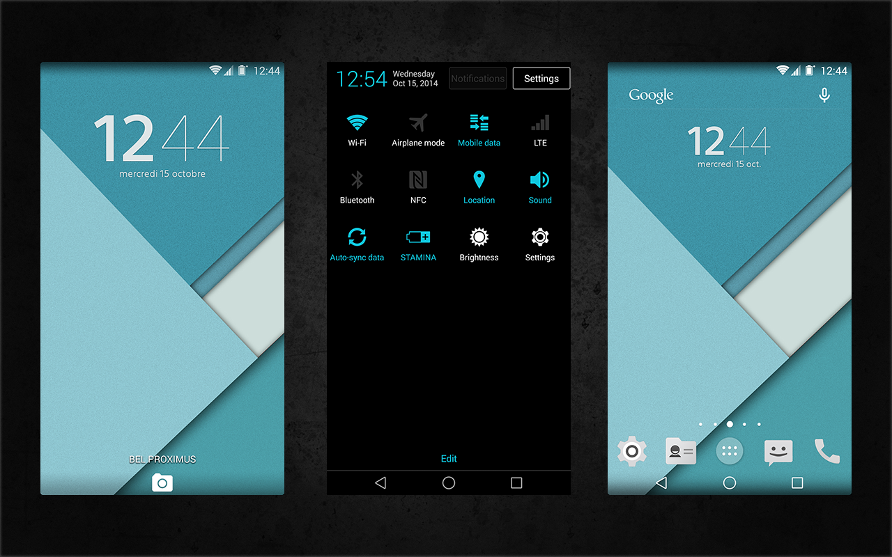Xperia Android 5.0 L Material Design 
