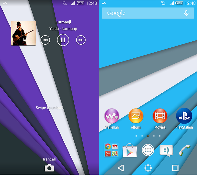 Xperia Theme Sky Blue