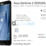 Asus Zenfone 2 128GB listed on Flipkart for Rs 29999