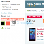 Xperia M4 Aqua available in UK from Carphone Warehouse