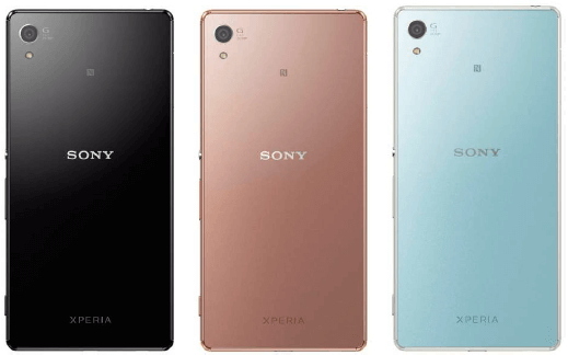 Xperia Z4 402SO in Black, Copper, Mint Color