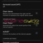 Walkman Audio settings in Xperia SL LT26ii Jelly Bean 6.2.B.0.200 fimrware