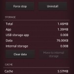 Xperia Privilege App Version 2.0 Memory details