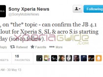 Xperia S Jelly Bean 6.2.B.0.200 firmware Tweet by Sony Xperia News