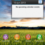 Calendar Small Apps in Xperia Z C6603 Android 4.2.2 Jelly Bean 10.3.X.X.XXX firmware