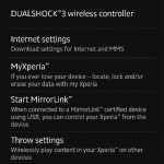 DualShock 3 wireless controller settings option in Xperia ZL C6503 Android 4.2.2 Jelly Bean 10.3.A.0.423 firmware