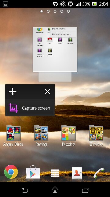 Home Screen in Xperia ZL C6503 Android 4.2.2 Jelly Bean 10.3.A.0.423 firmware