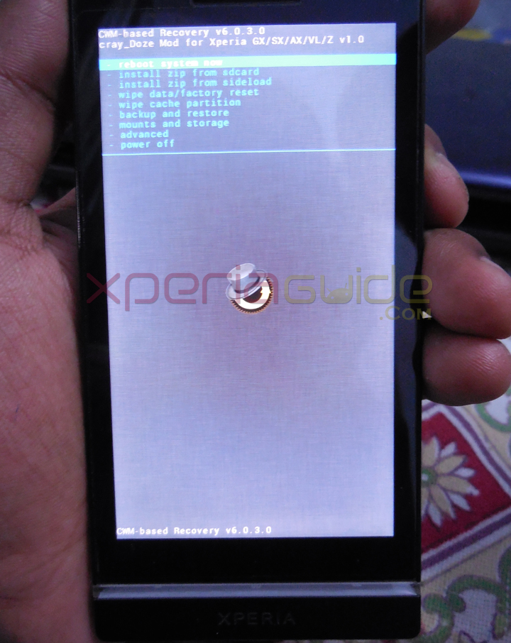 Install CWM Recovery v6.0.3.0 Xperia S SL Jelly Bean LOCKED bootloader