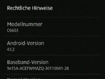 Jelly Bean 10.1.1.A.1.307 firmware for Xperia Z C6603