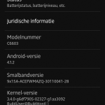 Jelly Bean 10.1.1.A.1.307 firmware for Xperia Z C6603 Details