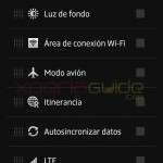 Quick Settings options in Xperia Z C6603 Android 4.2.2 Jelly Bean 10.3.A.0.423