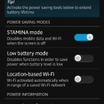 Stamina Mode in Xperia Z C6603 Android 4.2.2 Jelly Bean 10.3.X.X.XXX firmware