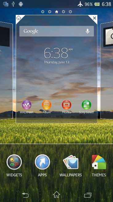 Transparent On Screen Keys Bar in Xperia Z C6603 Android 4.2.2 Jelly Bean 10.3.X.X.XXX firmware Leaked