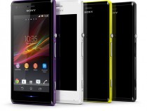 Xperia M Phone in Black White Purple Lime colors