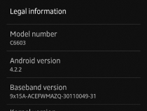 Xperia Z C6603 Android 4.2.2 Jelly Bean 10.3.A.0.407 firmware details