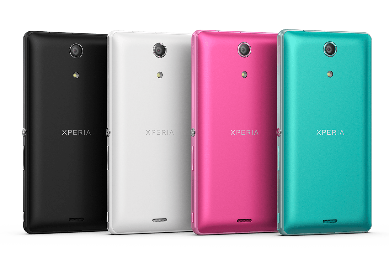 Sony Xperia ZR is available in black, white, pink and mint colors.