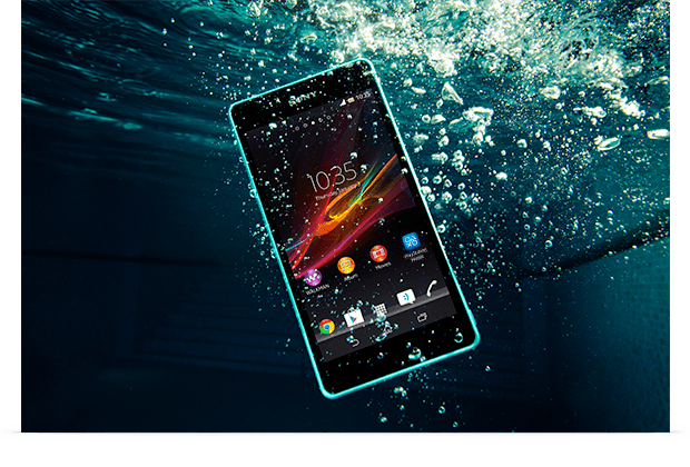 Sony Xperia ZR is IP55 / IP58 certified water-resistant phone.