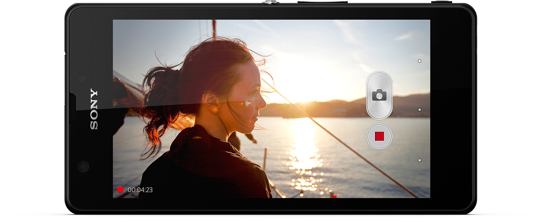 Sony Xperia ZR Full HD video recording.