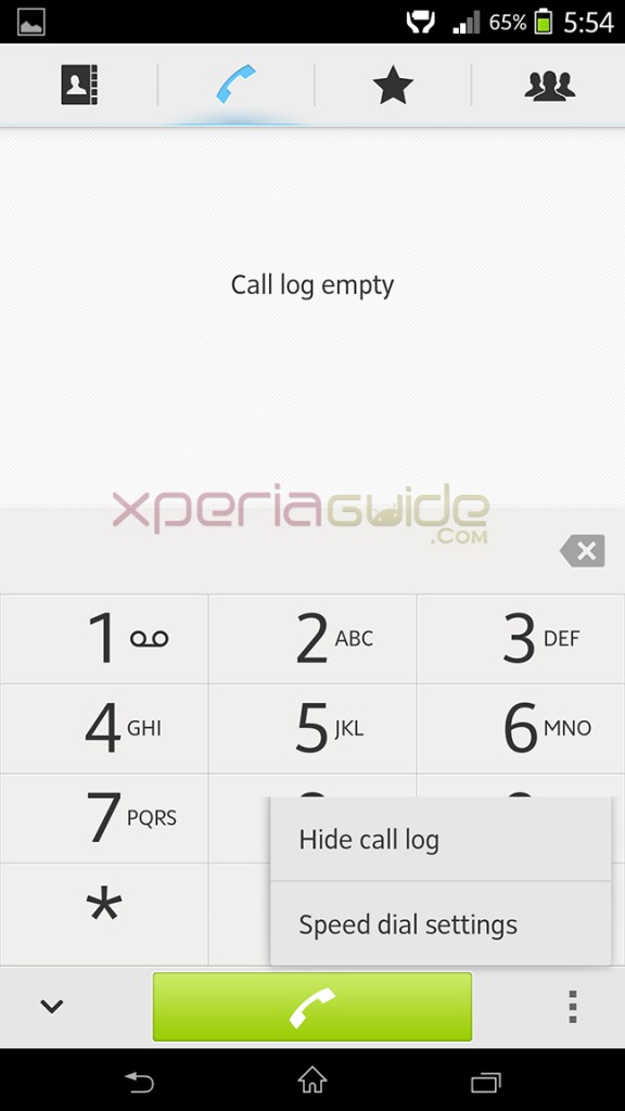 How to Enable Speed Dial Option in Xperia S, SL Jelly Bean firmware