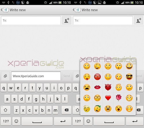 Install Xperia Honami i1 Keyboard and Messaging app on  Xperia S, SL