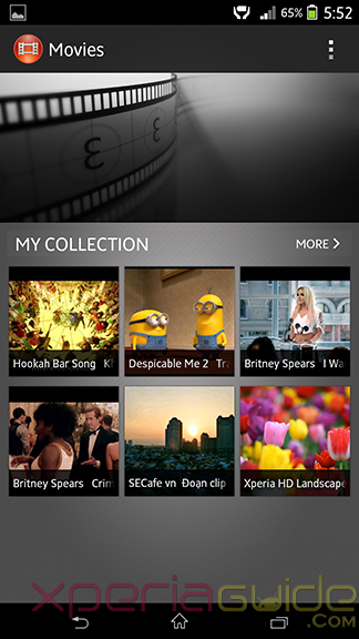 Install Xperia ZU Movies app on Xperia S SL Ion