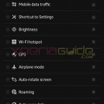 Quick Settings option of Xperia Z Ultra C6802 Android 4.2.2 14.1.B.0.461 firmware