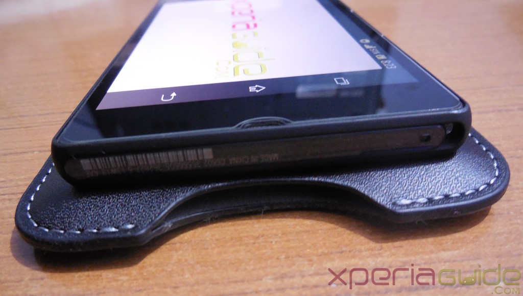 Xperia Z Slip Pouch Case by Roxfit - Bottom Hole