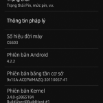 About Phone 10.3.1.A.1.10 firmware screenshot Xperia Z