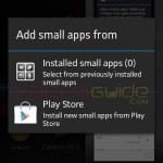 Add Small Apps in Xperia L C2105, C2104 Android 4.1.2 15.0.A.2.17 firmware update