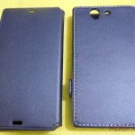 Front Side comparison of Xperia Z flip Case by Roxfit