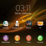 Home Screen in Xperia Z C6603 10.3.1.A.1.10 firmware Update Rolled on ORANGE Carrier
