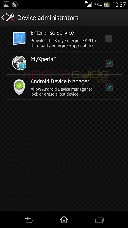 How to  Activate Android Device Manager in Xperia Z  Xperia Phones