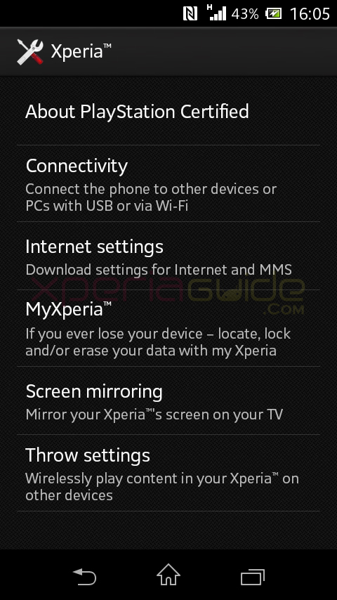 MyXperia App in Xperia L C2105, C2104 Android 4.1.2 15.0.A.2.17 firmware update
