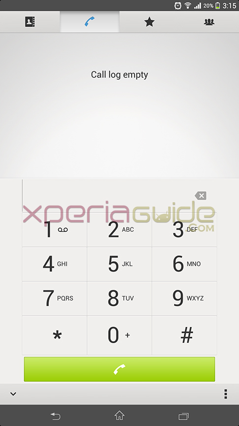 Phone Call settings in Xperia Z Ultra C6802 14.1.B.1.510 firmware update