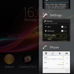 Small apps drawer in Xperia L C2105, C2104 Android 4.1.2 15.0.A.2.17 firmware update