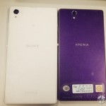 White Xperia Honami vs Purple Xperia Z