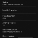 Xperia S, SL, Acro S 6.2.B.1.96 firmware Screenshots Changelog Leaked