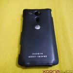 Xperia SP Leather Case by Noreve - Back Side