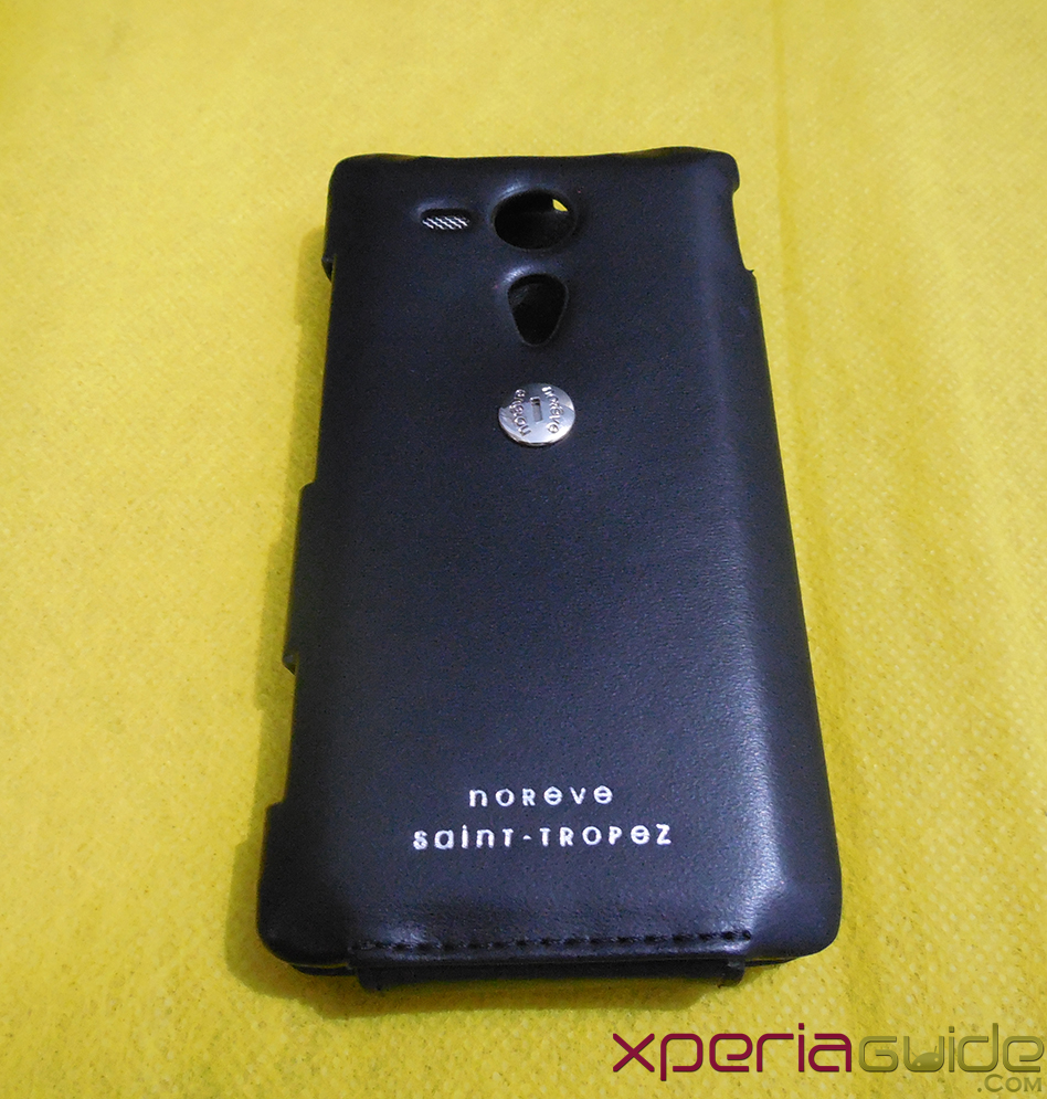 Xperia SP Leather Case by Noreve - Back Side
