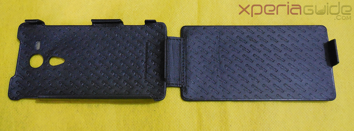 Xperia SP Leather Case by Noreve - Black Stitched