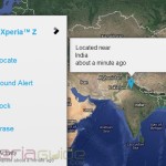 Xperia Z Tracking by MyXperia app