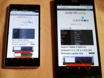 Xperia Z Ultra Vs Xperia Z - Google Chrome Website layout comparison