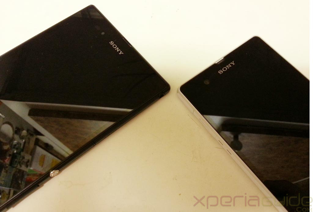 Xperia Z Ultra Vs Xperia Z Size Comparison - Head to head