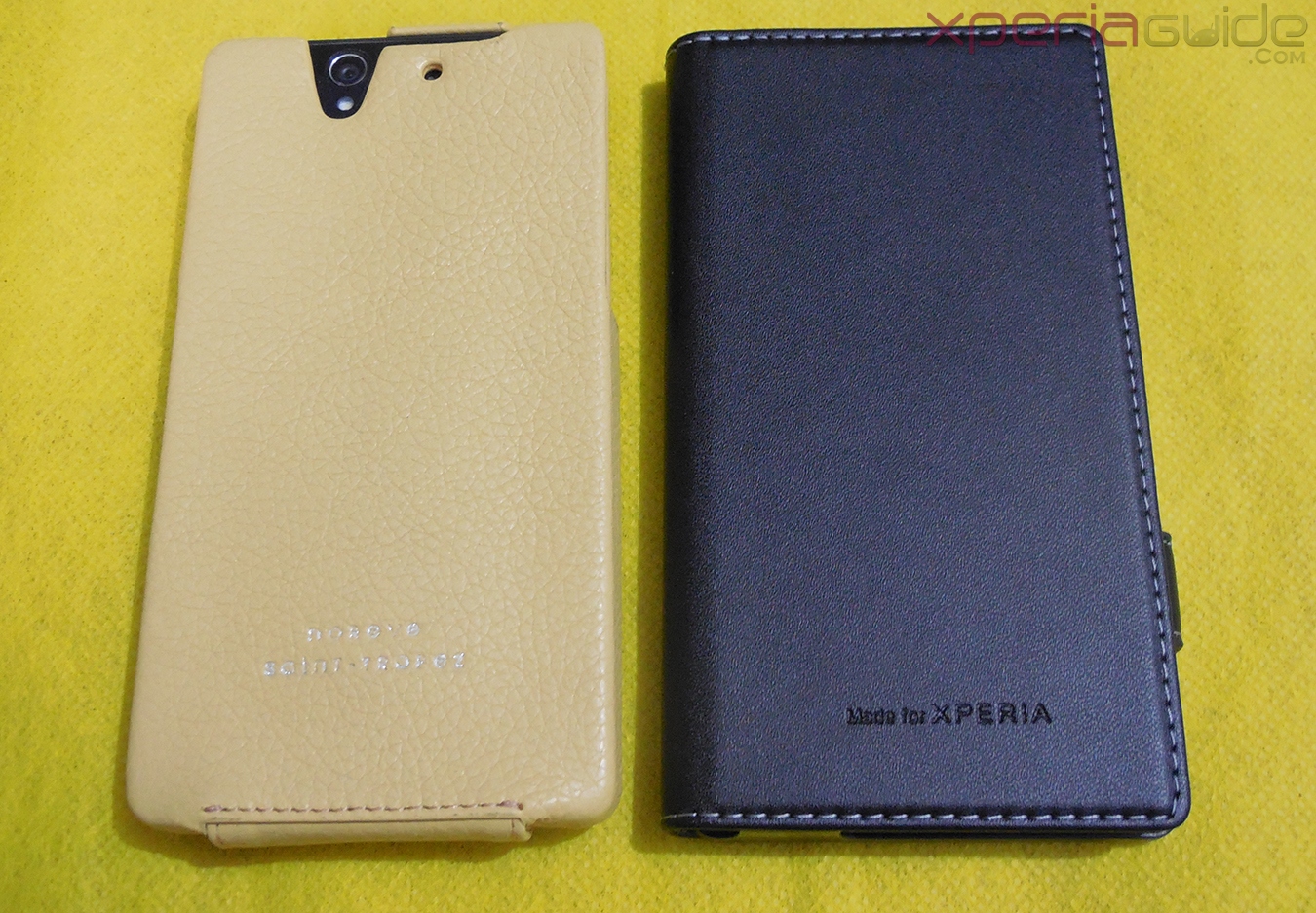 Xperia Z and Xperia SP Leather Case by Noreve - Comparisons