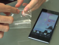 How to Remove Xperia Z1 Shatter Proof Screen Protector with Sony Logo