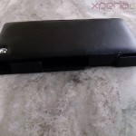 Noreve Sony Xperia Z leather case side profile